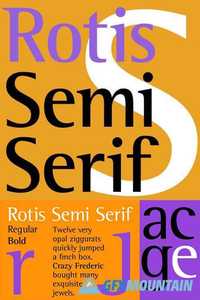 Rotis Semi Serif Font Family 