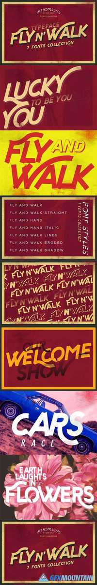 Fly and Walk Typeface