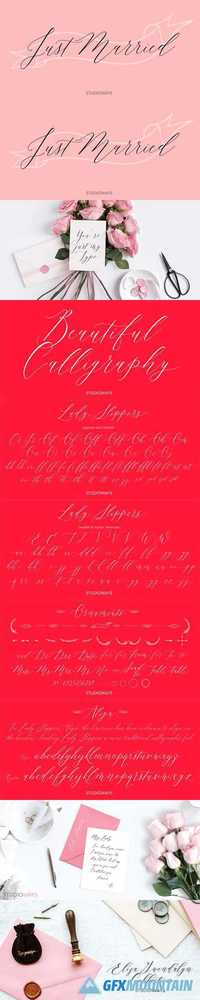 Lady Slippers font family