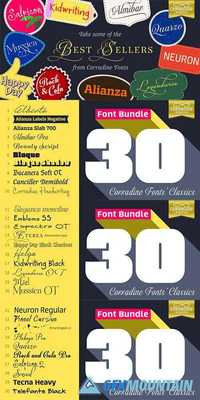 Corradine Fonts’ Bestsellers Font Bundle