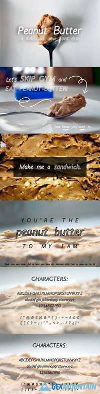 Peanut Butter Font Duo