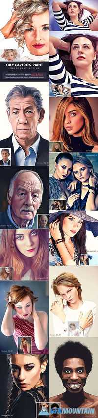 Graphicriver Oily Cartoon Paint Action 19453435