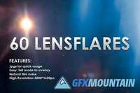 60 Lensflares Light Leaks Overlays 1270019