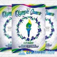 Olympic Games - Flyer Template + Instagram Size Flyer