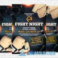 Fight Night - Flyer Template + Instagram Size Flyer