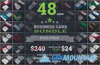Simple Minimal Business Cards Bundle 1291426
