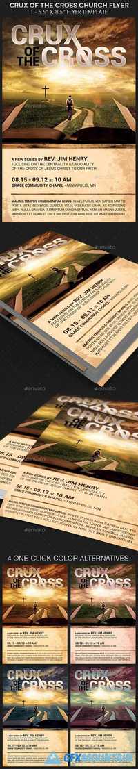 Crux of The Cross Church Flyer Template 8574732