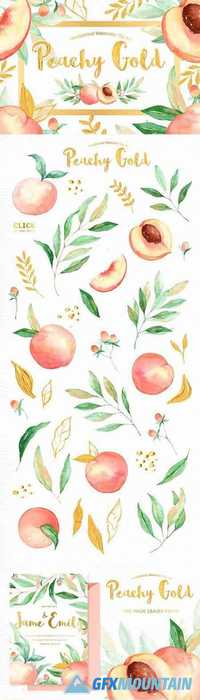 Peachy Gold Flower Clipart 1277304