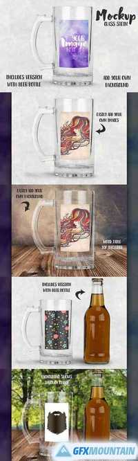 Glass Stein Beer Mug Mockup 1311935