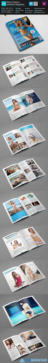 Bikini Magazine Template_Indesign 42 Pages_V3 10365955