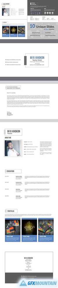 Simple CV ProwerPoint Tamplate 1310896