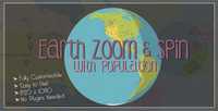 Earth Zoom and Spin with Population Template 9768386 