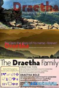 Draetha font family