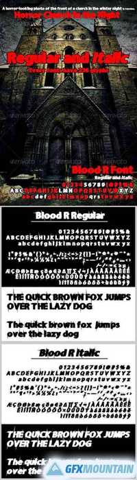 Blood R regular & Italic 1313075