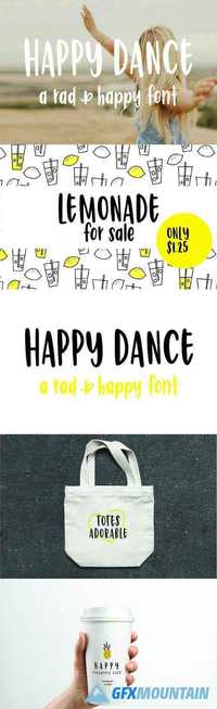  Happy Dance Hand Lettered Font