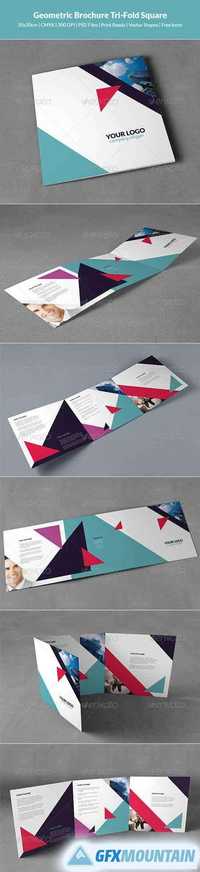 Geometric Brochure Tri-Fold Square 8548184