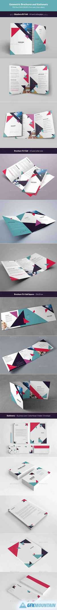 Geometric Brochures and Stationery 12451024