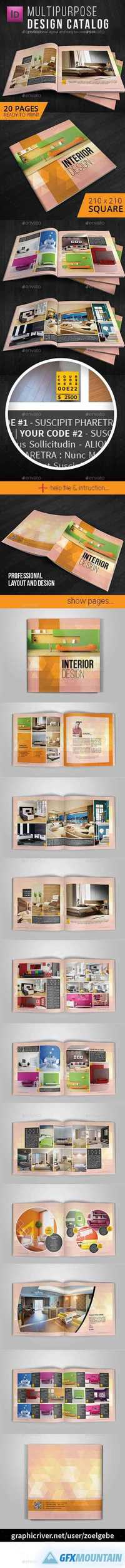 Square Modern Brochure Catalog Template 11260922