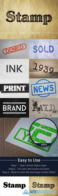 Stamp Ink Text Effects Style 1323002