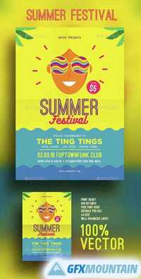 Summer festival flyer 15349110