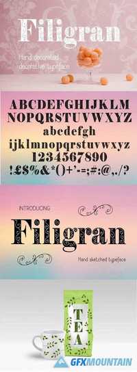 Filigran Decorative Font
