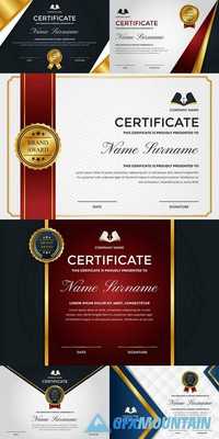 Modern Premium Company Certificate of Achievement and Appreciation Template With Logo