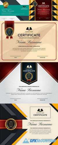 Modern Premium Company Certificate of Achievement and Appreciation Template With Logo 2