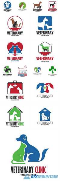Veterinary Logo with Text Space for your Slogan