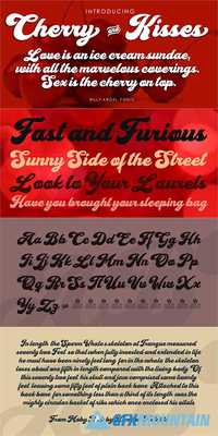 Cherry and Kisses font