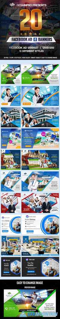 20 Facebook Ad Banners V1 19661655