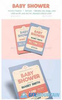 Baby shower invitation 19184223