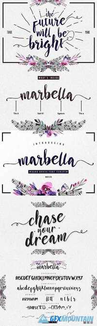 Marbella Typeface Font Script 1393974