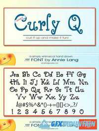 Annie's Curly Q Font 1164047