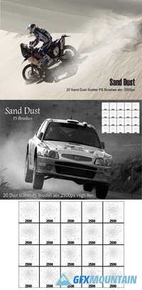 40 Sand Dust Scatter Brushes for Photoshop