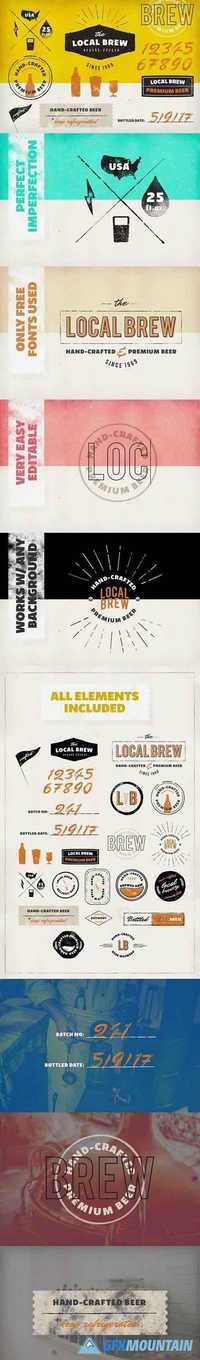 Vintage Logos & Badges: Local Brew 1352745