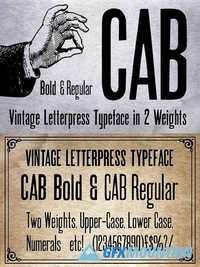 CAB Letterpress font 1372922