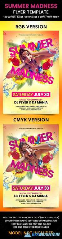 Summer Madness Flyer Template 19763840