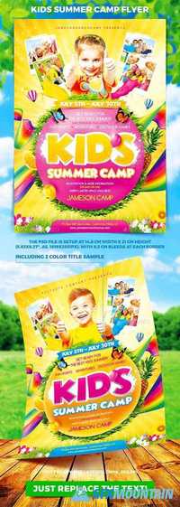 Kids Summer Camp Flyer 19761069