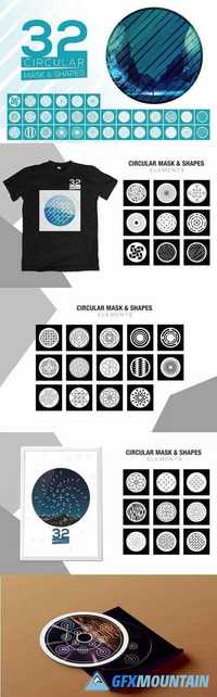 32 Vector Circular Mask - Shapes