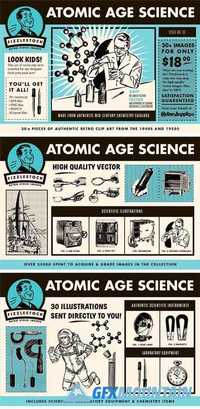 Atomic Age Science Clip Art 2 1361456