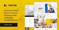 ThemeForest - Tekton - Construction and Repair PSD Template 19136407