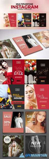 8 Multipurpose PSD Banners Templates