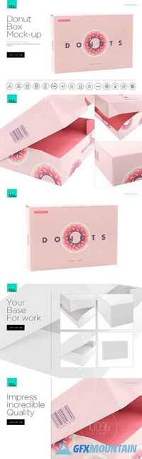 Donuts Box Mock-up