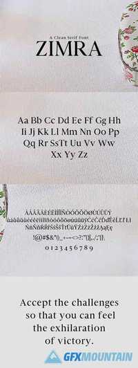 Zimra Serif Font