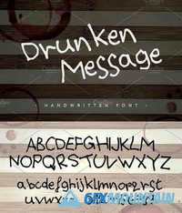 Drunken Message ~ Handwritten Font ~ 1155431