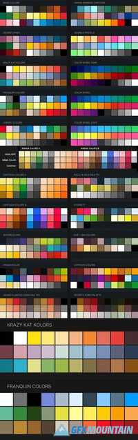 Procreate Color Swatches: 22 Palettes for Painting and Drawing