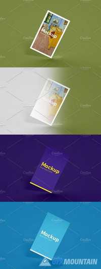 Simple Vertical Business Card Mockup 1196576
