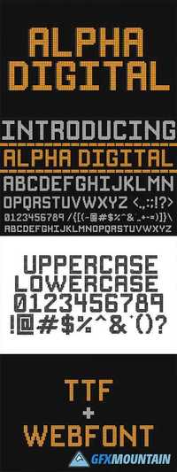 Alpha Digital Font