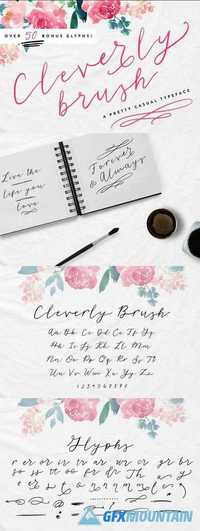 Cleverly Brush font 1469988