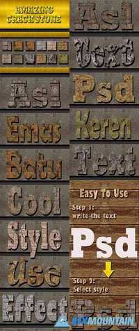 Cracked Stone Text Effect Style 19956728